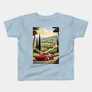 Italian F40 Classic Car Poster Kids T-Shirt